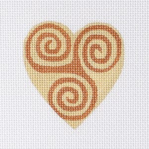 Venetian Heart Mini-3 3/4" Square-13 Mesh