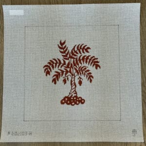 Boutique Orange Palm Tree-10" Square-13 Mesh