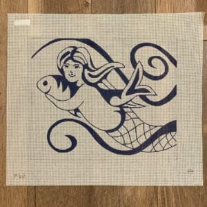 Blue Mermaid-14" x 11 1/2"-13 Mesh