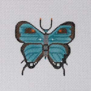Blue Butterfly Mini-4" Square-13 Mesh