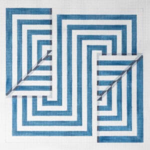 Fold - Blue-17" x 16"-12 Mesh