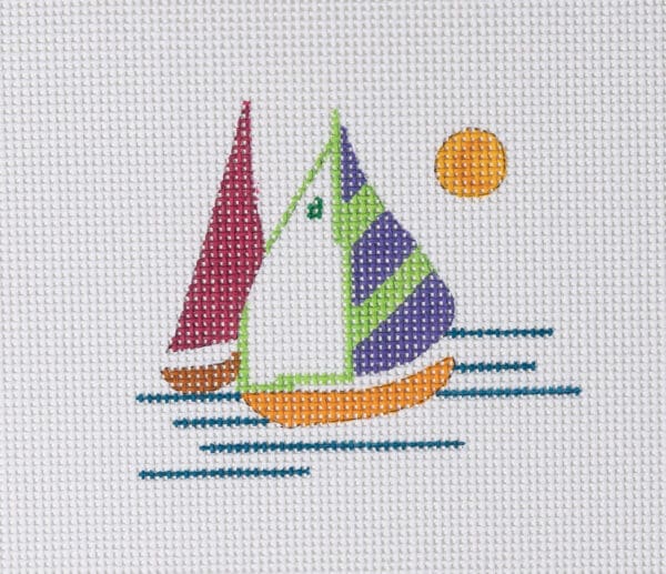 Sailboats-4" Square-13 Mesh