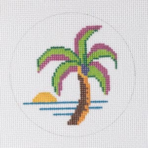 Palm Sunset Mini-3 1/2" x 3 1/2"-13 Mesh