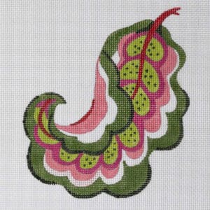 Crewel Leaf-7" Square-13 Mesh