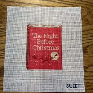 The Night Before Christmas Red- 3 1/2" x 4 1/2" - 18 Mesh