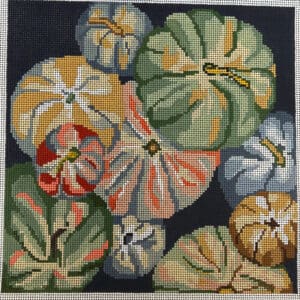 Tumbling Pumpkins Pillow- 10" x 10"- 13 Mesh