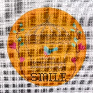 "Smile" Birdcage Ornament-18 Mesh