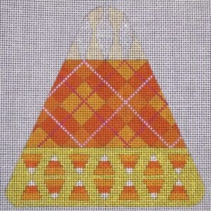 Candy Corn Argyle-18 Mesh