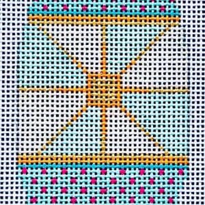 Brilliant Baubles Orn. - Light Teal Teardrop-18 Mesh