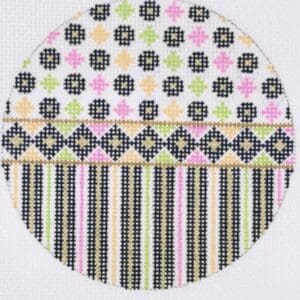 Merry All Over in Black - Round-18 Mesh