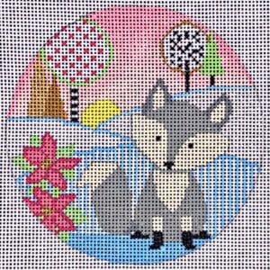 Winter Fox Ornament-18 Mesh