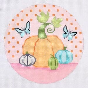 Pumpkin Spice Ornament - Pink Bkgrnd-18 Mesh