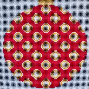 Brilliant Baubles Orn. - Orange/Pink Ball-18 Mesh