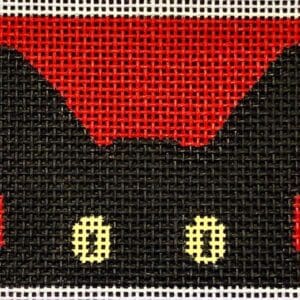 Peeky Kitty Luggage Tag - Red-18 Mesh
