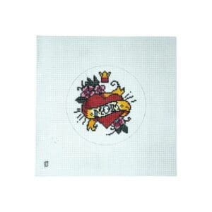 Mom Tattoo- 4" round- 18 Mesh