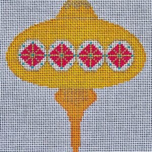 Brilliant Baubles Orn. - Orange/Pink Spike-18 Mesh