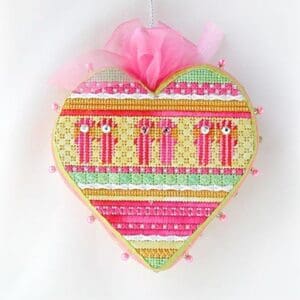 Tickled Pink - Flip Flop Heart-18 Mesh