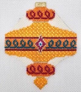 MCM Ornament - Orange Stacked Saucer-18 Mesh